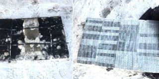 "Льдина" подвела: литовские пограничники нашли в Немане партию контрабандных сигарет