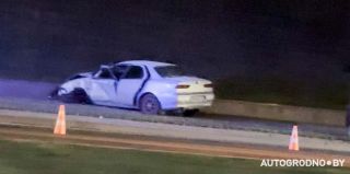 Водитель Alfa Romeo рассказала, как ее машина оказалась у основания горы под костелом на Мостовой