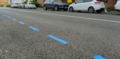 В Минске появится разметка синего цвета. Такая есть в некоторых российских городах