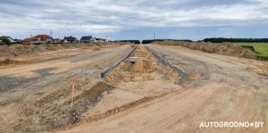 На объездной начались первые асфальтные работы. "Темп стройки – шикарный!"