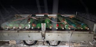 22 баллона с газом, 3 метеозонда и GPS-трекеры – тоже 3. Гродненские пограничники задержали нарушителей