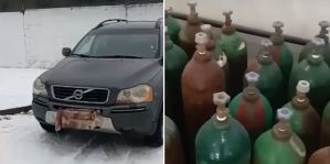 У границы с Литвой пограничники остановили Volvo. В нем двое белорусов перевозили комплектующие для летательных аппаратов