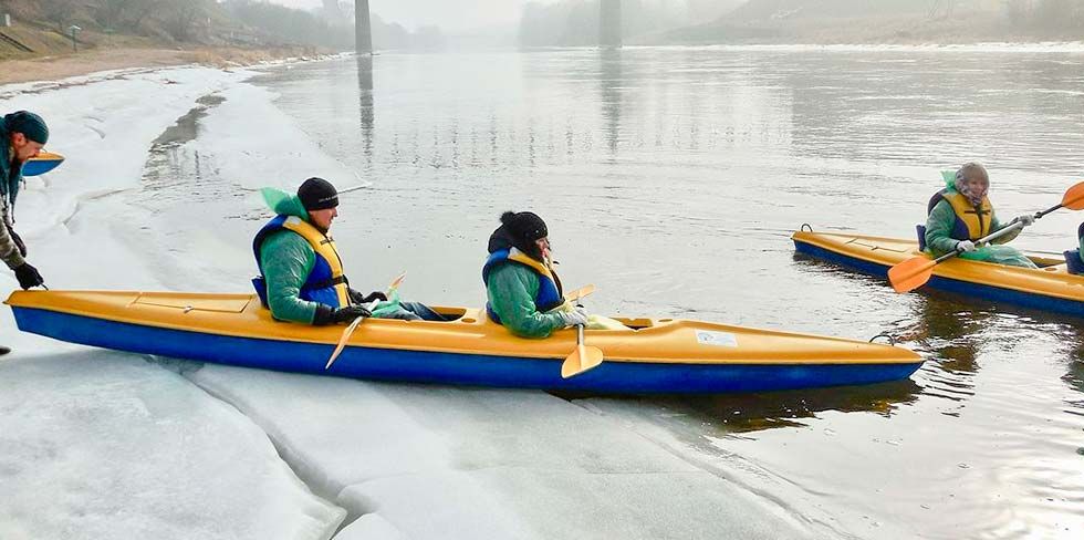 В Гродно устраивают зимний сплав на байдарках. Приглашают гродненцев. Расписание