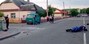 Ужасная авария в Новогрудке: мотоциклист столкнулся с бусом и погиб