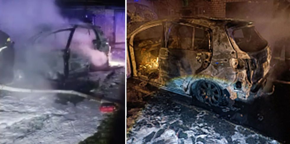 Вечером в Вертелишках горел Golf. Автомобиля больше нет