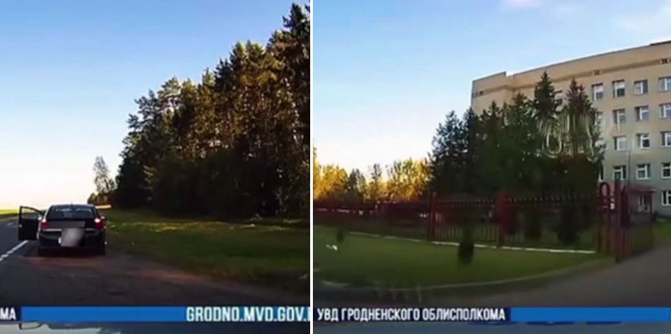 "В больницу срочно надо, мужики!" В Слониме сотрудники ГАИ помогли оперативно доставить в больницу ребёнка с травмой головы