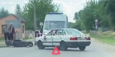 В начале лета в Поречье был серьезно травмирован водитель мопеда. ГАИ ищет свидетелей того ДТП