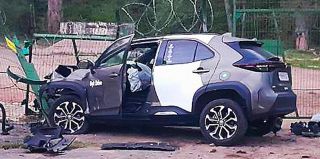 Пьяный литовец на Toyota прорвался в Беларусь, протаранив заграждение