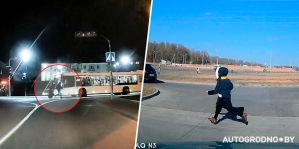 "Повод задуматься": в Гродно мужчина едва не угодил под автобус, а ребенок без оглядки перебежал дорогу