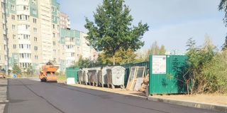 Еще один двор в Гродно закатали новеньким асфальтом