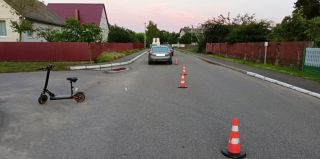 Ребенок на электросамокате столкнулся с автомобилем. В отношении водителя возбуждено уголовное дело