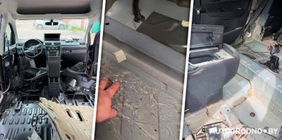 В Гродно автомобили начали "неприятно пахнуть" после ливня – что происходит под ковролином, видео