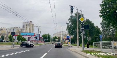 В Гродно на улице Дзержинского меняют организацию движения и ставят новые светофоры