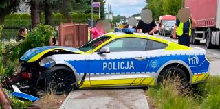 В Польше разбили полицейский Ford Mustang – прослужил 4 месяца