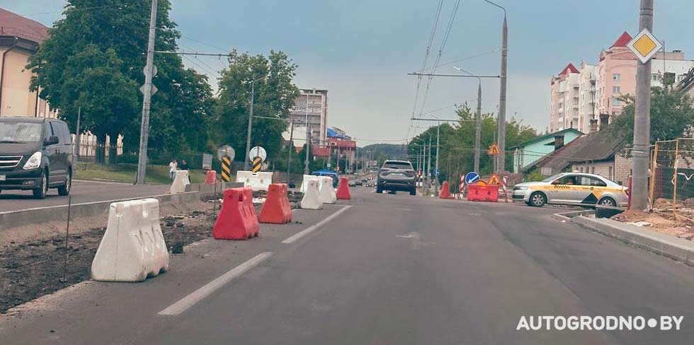 В Гродно на ул.Сов.пограничников ограничили скорость до 40 км/ч