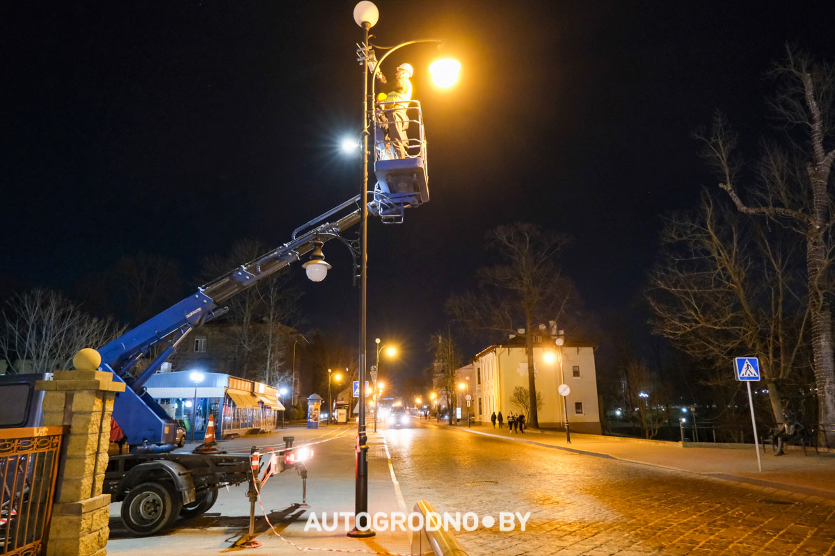 Светящийся пешеходный переход в Гродно