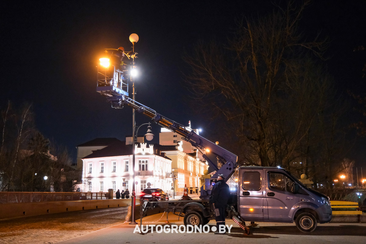 Светящийся пешеходный переход в Гродно