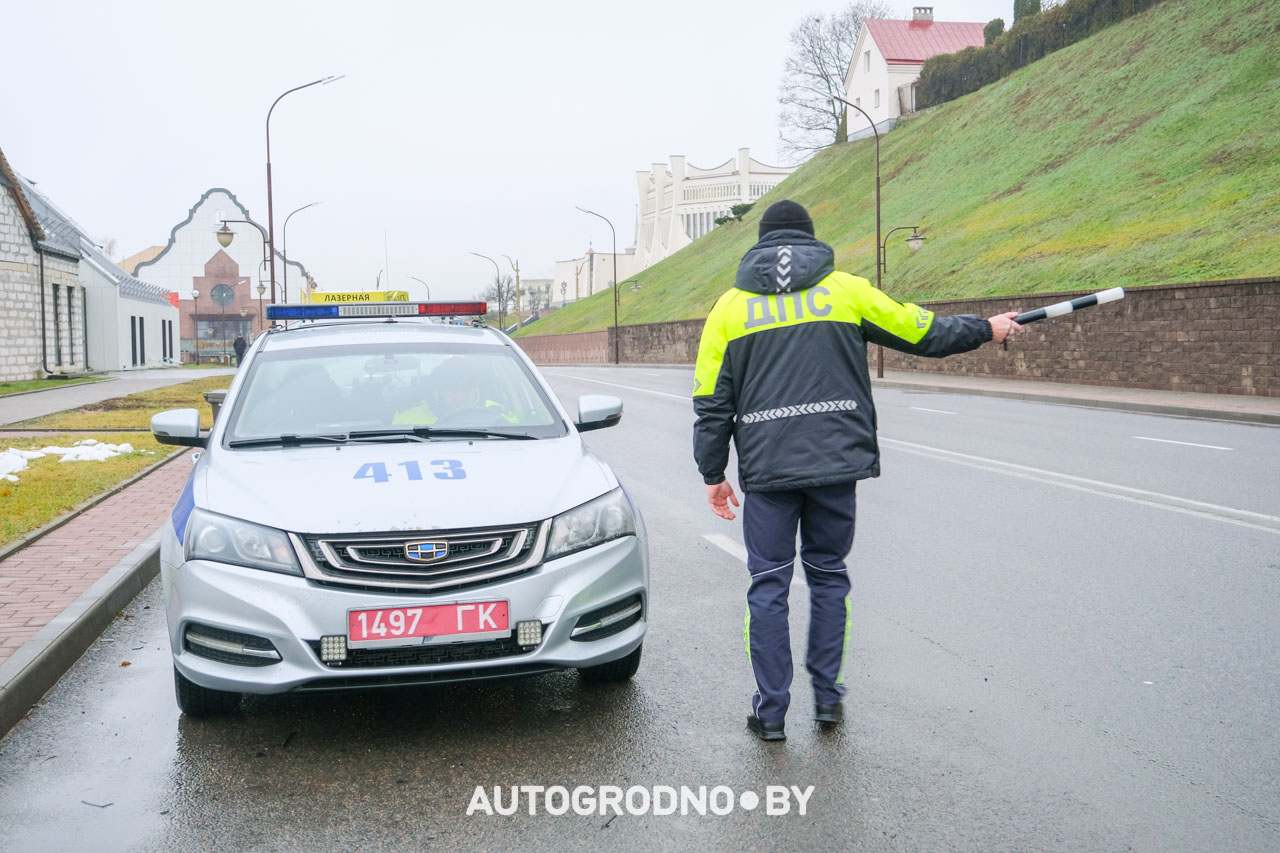 Рейд ГАИ Гродно - на летних или зимних шинах ездят водители Беларуси