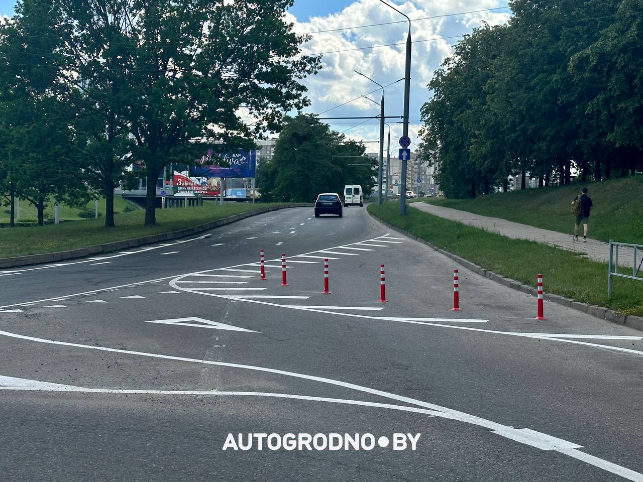 Проспект Клецкова в Гродно - организация движения