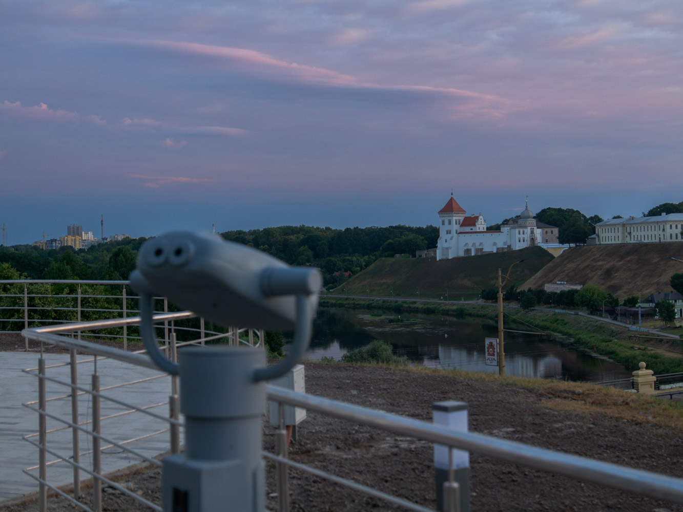 Набережная Гродно и новая ротонда