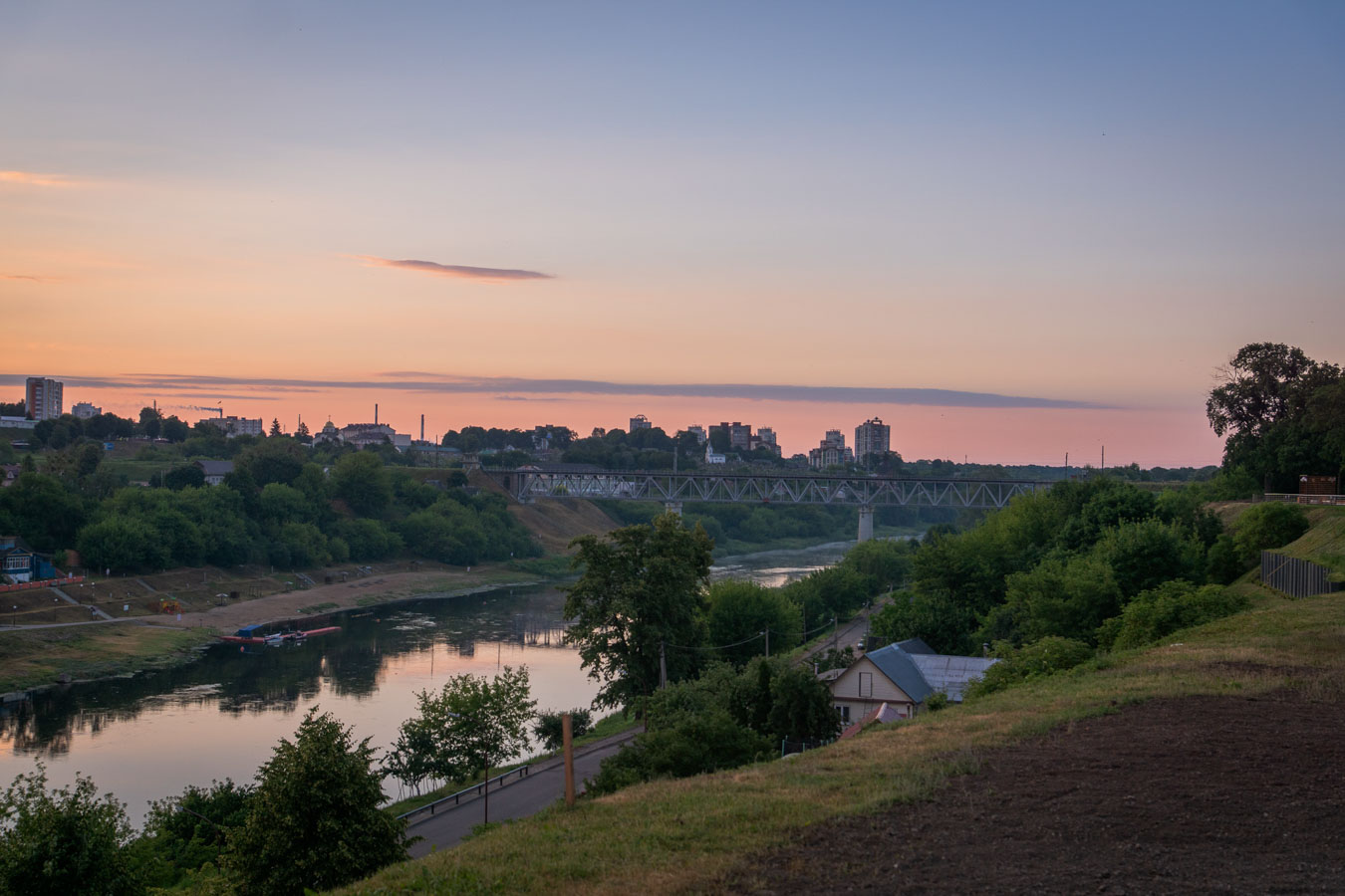 Набережная Гродно и новая ротонда