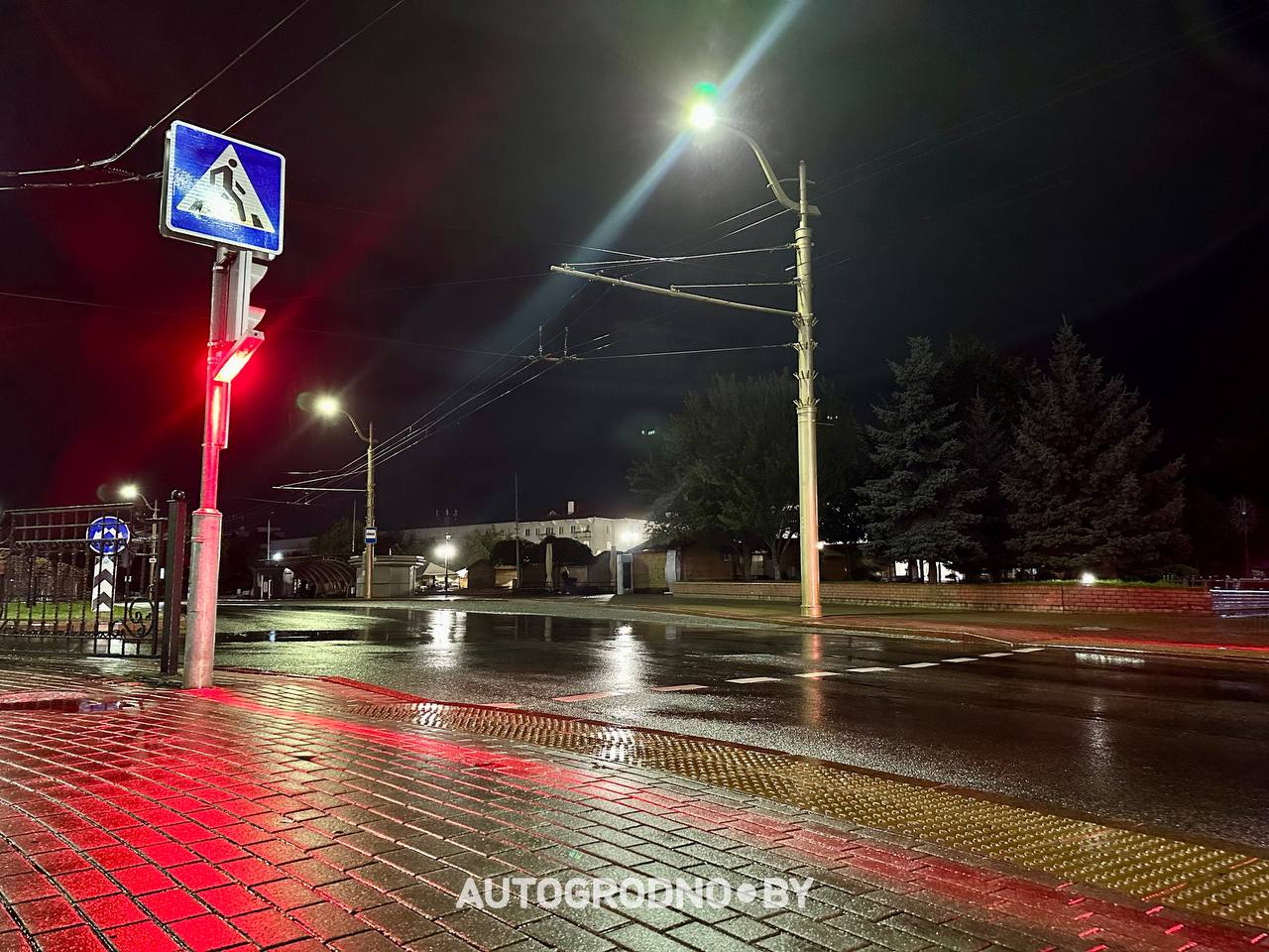 Новый светофор в Гродно