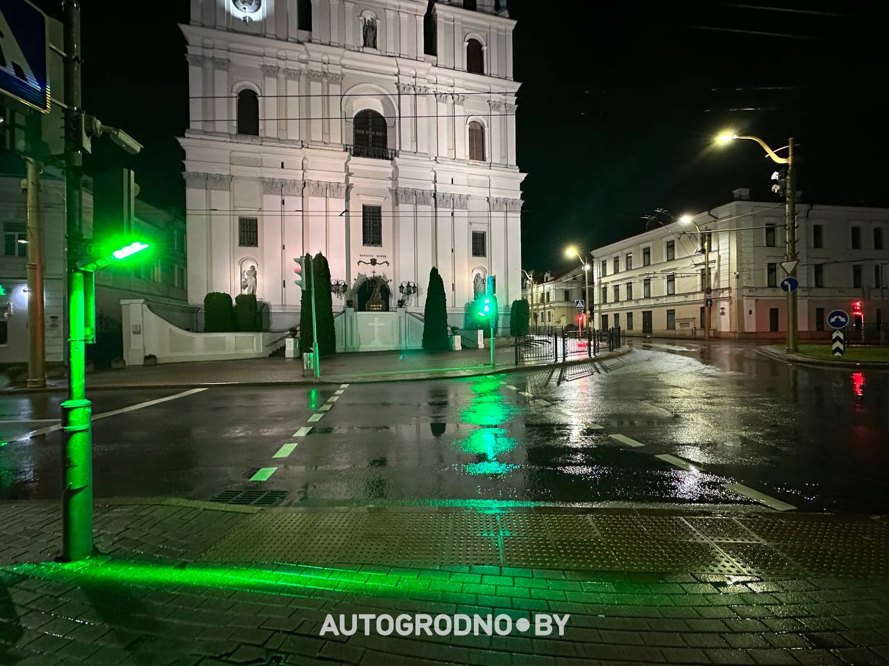 Новый светофор в Гродно
