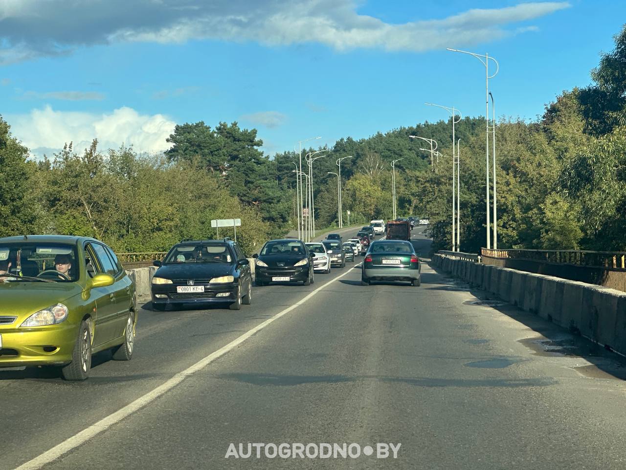 Проезд при закрытой улице Суворова в Гродно