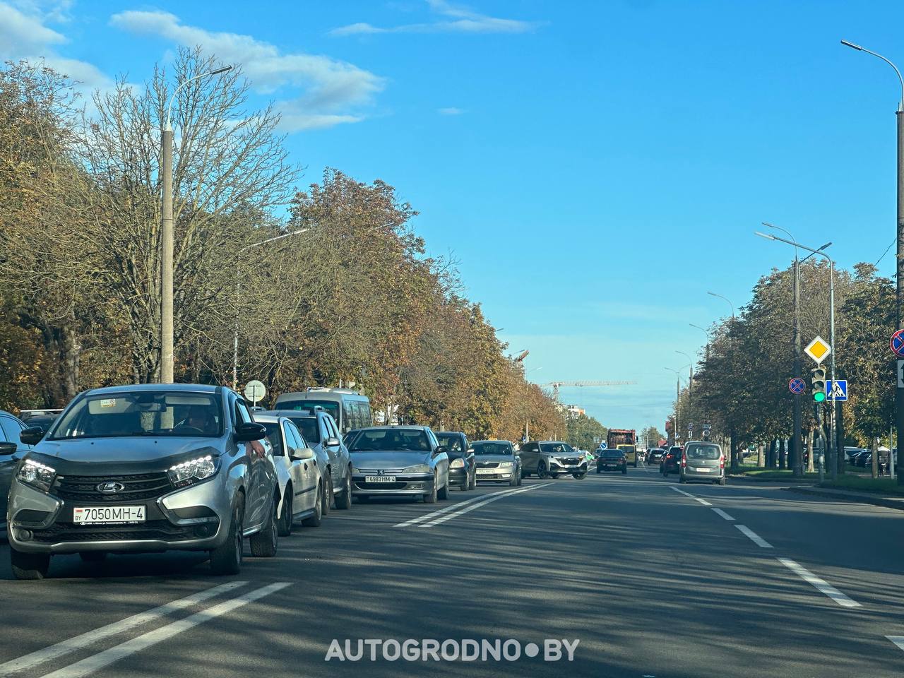 Проезд при закрытой улице Суворова в Гродно