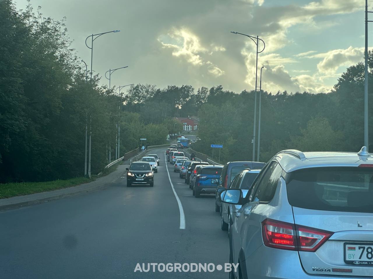Проезд при закрытой улице Суворова в Гродно