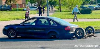 В Гродно у Audi на ходу вырвало подрамник: как это могло произойти?