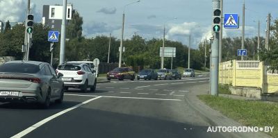 В Гродно открыли после ремонта кольцо Тавлая. Работают светофоры на въезде