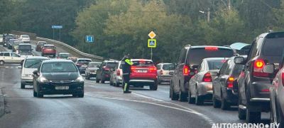 Превью фото к статье Как Гродно пережил первый день перекрытия улицы Суворова. Репортаж...