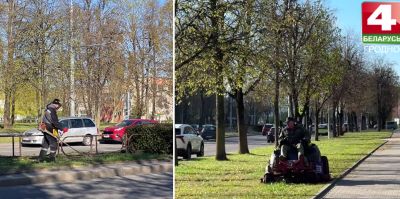 В Гродно начался сезонный покос травы