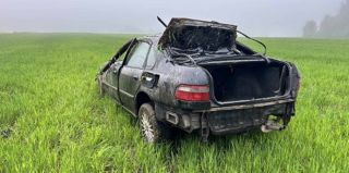 Под Ошмянами опрокинулась Honda с молодым водителем за рулем. Пострадал он и такой же молодой пассажир