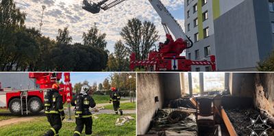 В Гродно горело общежитие медуниверситета. Спасатели ликвидировали пожар