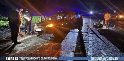 Под Лидой погиб мотоциклист. Водитель легковушки выезжала со второстепенной и не уступила дорогу