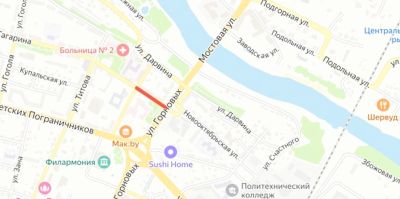 В Гродно закроют движение по улице Гагарина