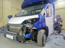 Станция кузовного ремонта "АвтоГерТа" - восстановлении геометрии кузова, вытяжка на стенде