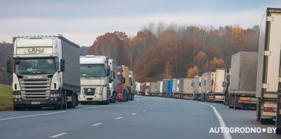 Беларусь ограничила движение литовских грузовиков на границе