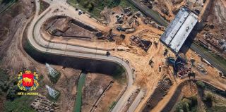 Уже скоро открытие: развязку у Озерского шоссе засняли с неба