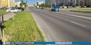 Гродно. Ольшанка. ДТП с участием мотоцикла