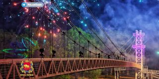 Самый длинный подвесной мост Беларуси открыли после реконструкции