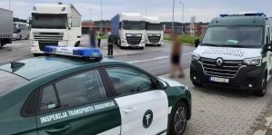 В Польше экипаж белорусов попался транспортникам при "фокусах" с тахографом