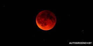 «Кровавая Луна» над Беларусью: впечатляющие фото из Гродно