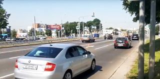 На въезде в Гродно с трассы М6 изменилась организация дорожного движения