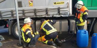 В Германии из разорвавшегося бака фуры белоруса вылилось 300 литров топлива