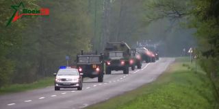 Военная техника будет передвигаться по дорогам четырех областей Беларуси