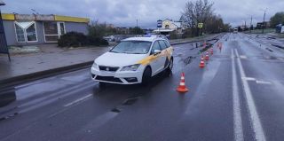 На Тавлая в Гродно автомобиль такси сбил пешехода