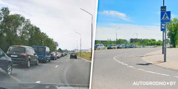Превью фото к статье Водители из Гродно подсказали, как можно облегчить въезд в м-н Ольшанка на время закрытия "бетонки"...